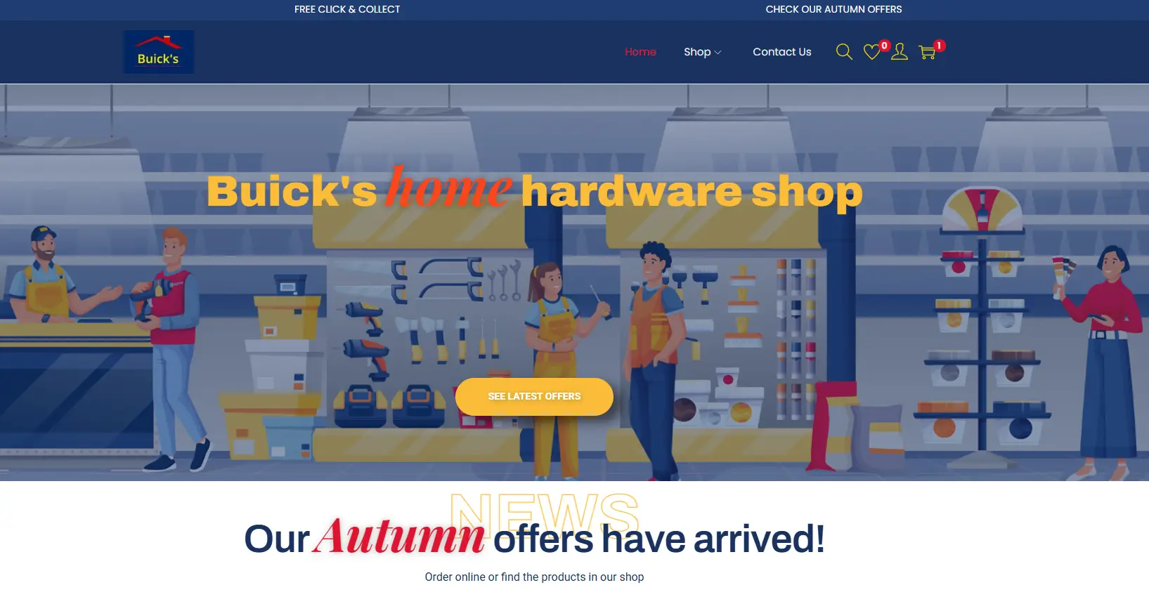Home Hardware Ecommerce Shop Website